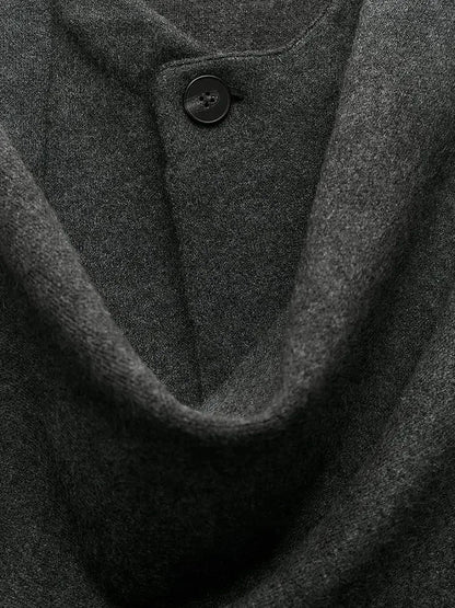 Cappotto Donna in Maglia con Sciarpa Stile Autunnale Elegante