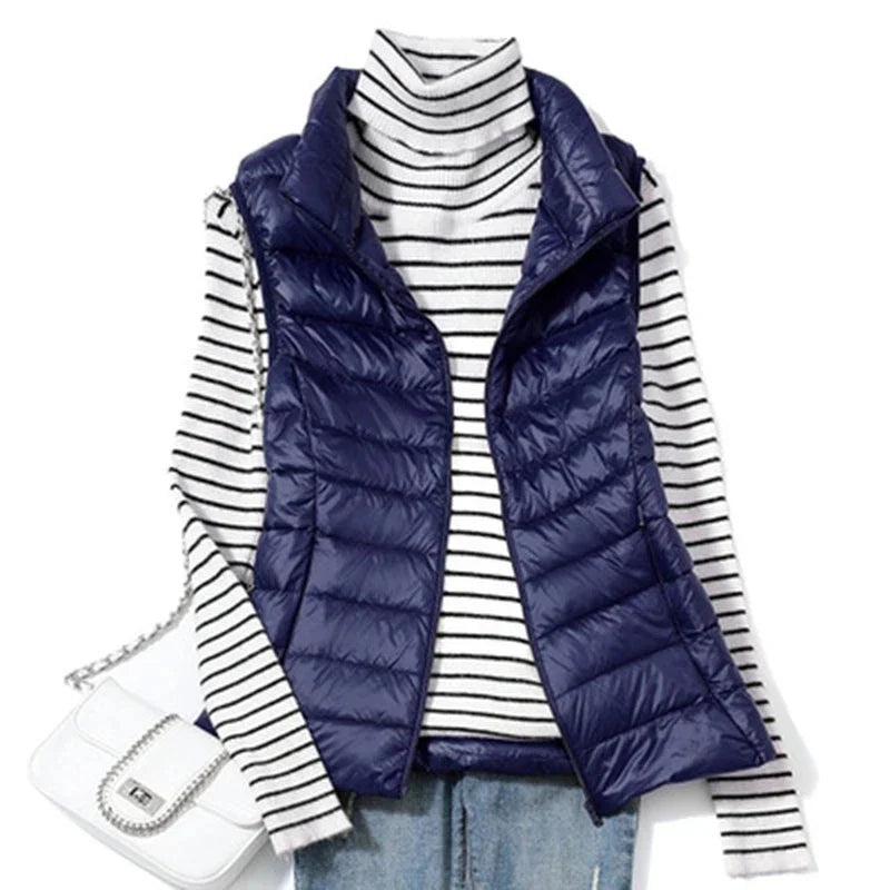 Gilet Imbottito Donna Leggero Primavera Autunno