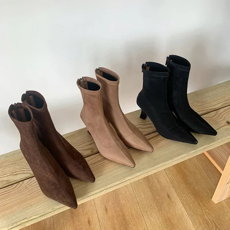 Stivaletto Donna Punta Stretta Elegante