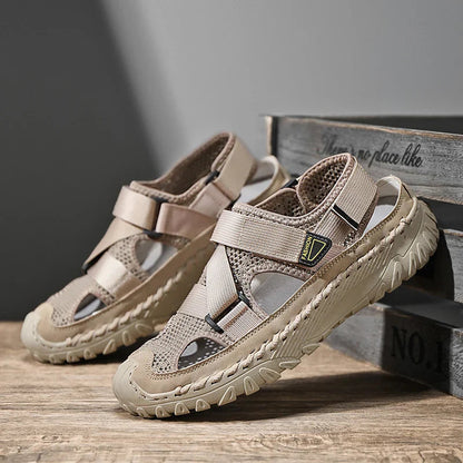 Samuel | Uomo Sandalo Sportivo Punta Chiusa Velcro Mesh Outdoor 2