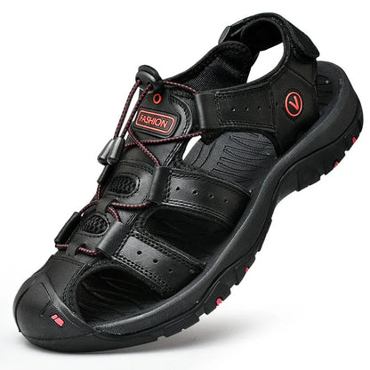 Sanda | Sandali Estivi in Pelle Nero