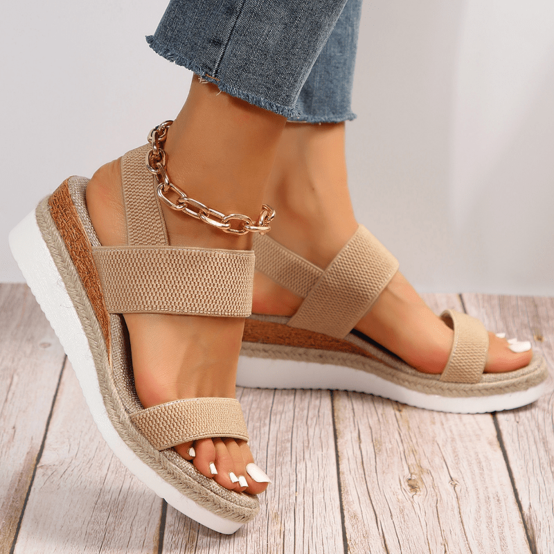 Sandali Donna Ortopedici con Plateau Comfort Quotidiano - Vesarelli