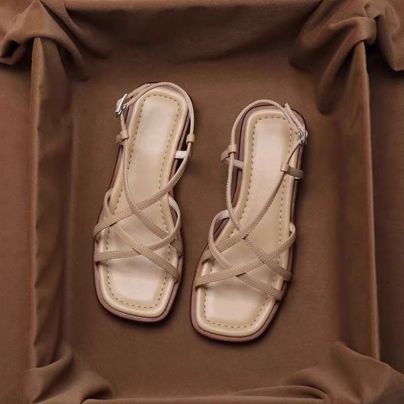 Sandova | Sandali Donna Piatti con Cinturini in Pelle Cavigl 6