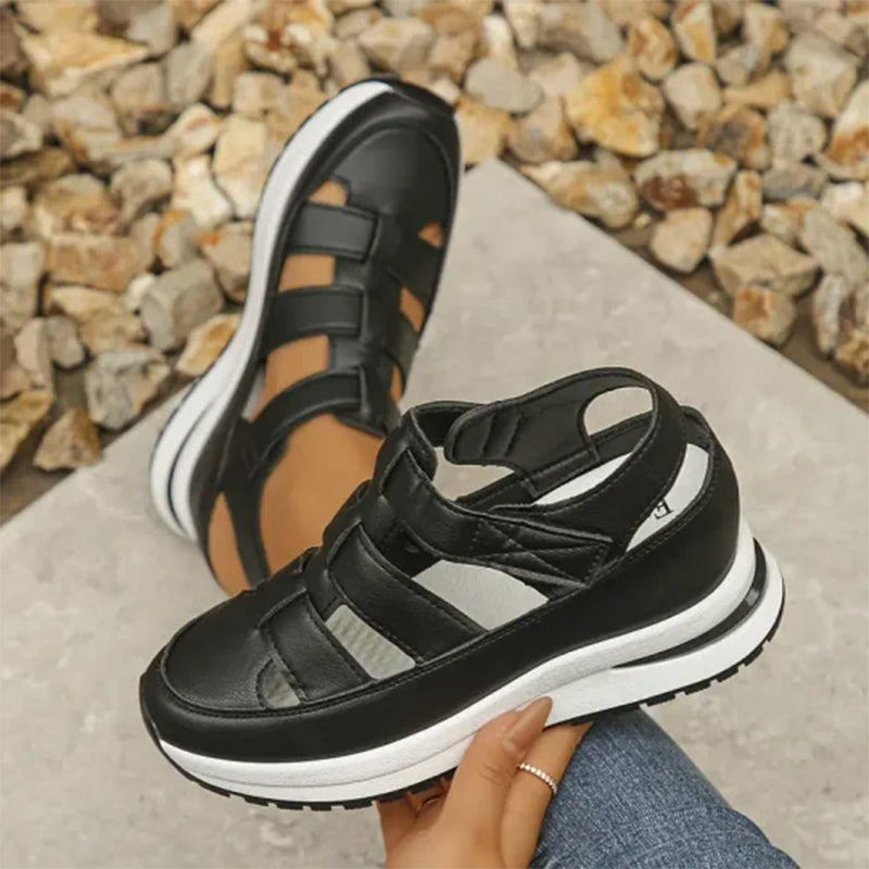Sasha | Sandali Sportivi Donna Platform Traforati Strappo 1