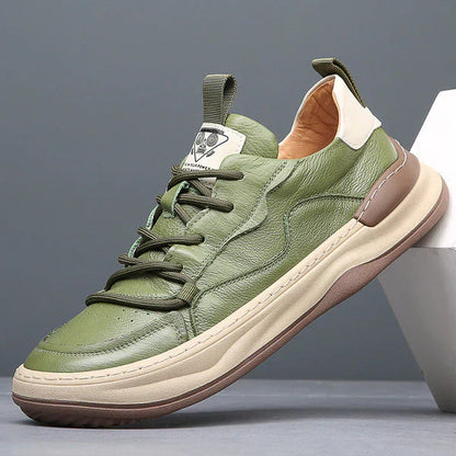 Sneakers Uomo in Pelle con Lacci Classici - Vesarelli