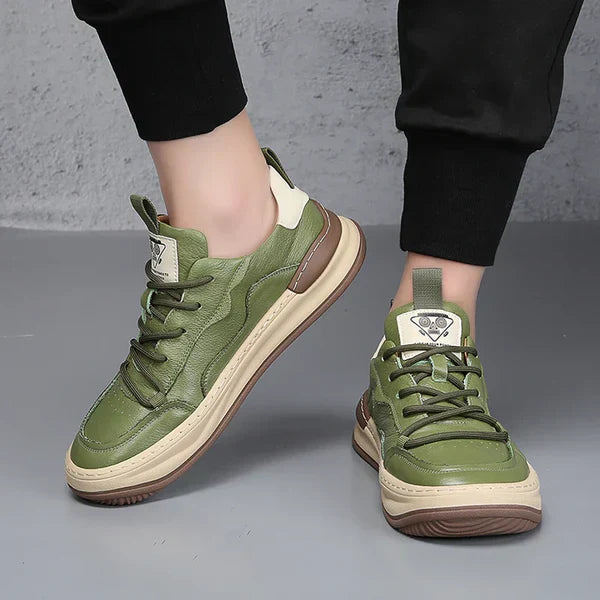 Savero | Sneakers Uomo In Pelle Con Lacci 1