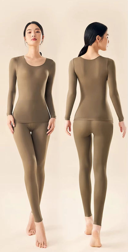 Set Intimo Termico Uomo Maglia Manica Lunga e Leggings