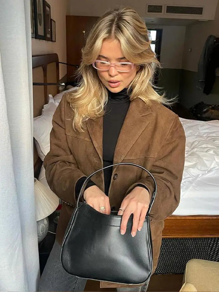 Giacca Donna in Camoscio Classica Comfort - Brentozzi