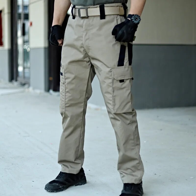Pantaloni Tattici Uomo Tessuto Resistente Vestibilità Regolare - Brentozzi