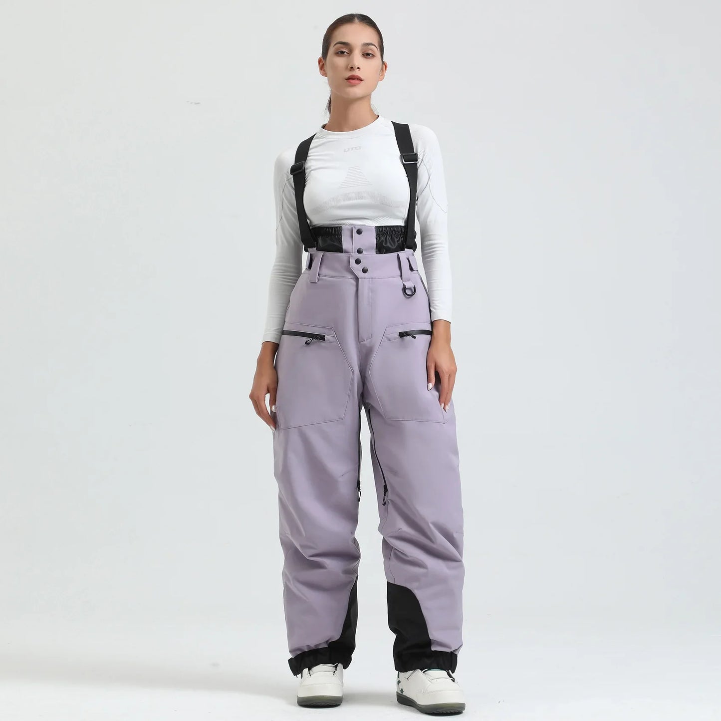 Pantaloni Sci Unisex con Bretelle Funzionali Invernali