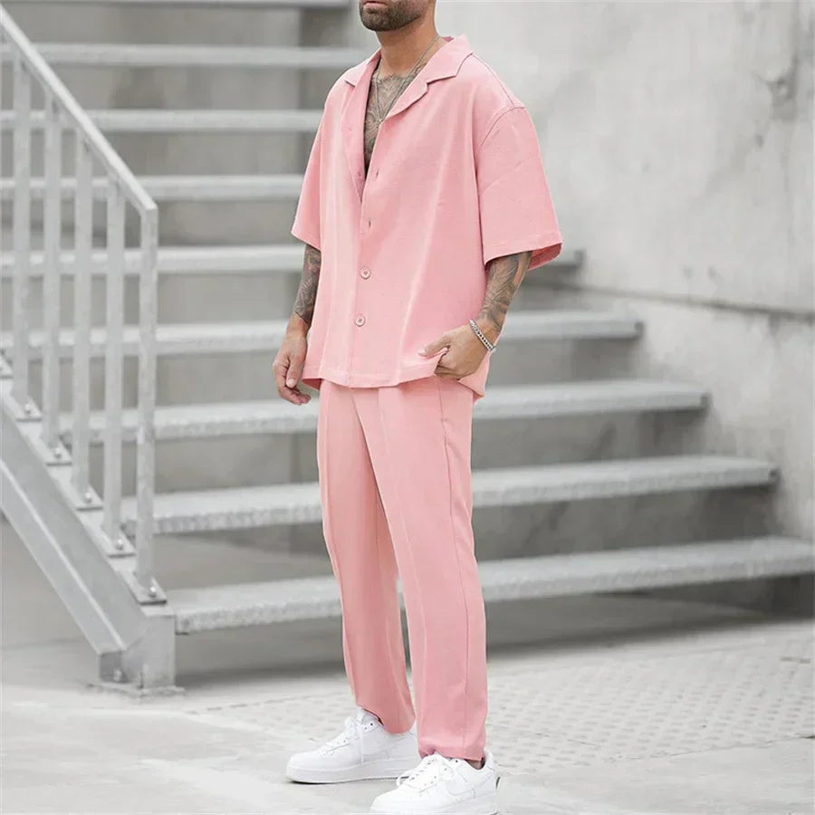 Completo Estivo Uomo Maglia Manica Corta e Pantaloncini
