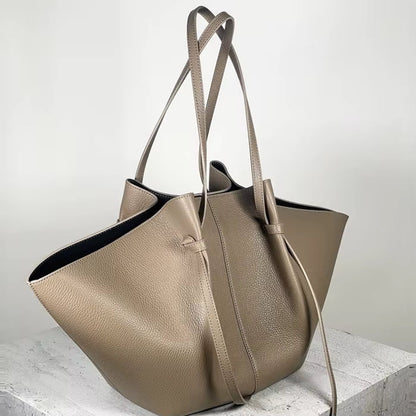 Borsa Tote Donna con Fiocco e Manici Lunghi Ampi