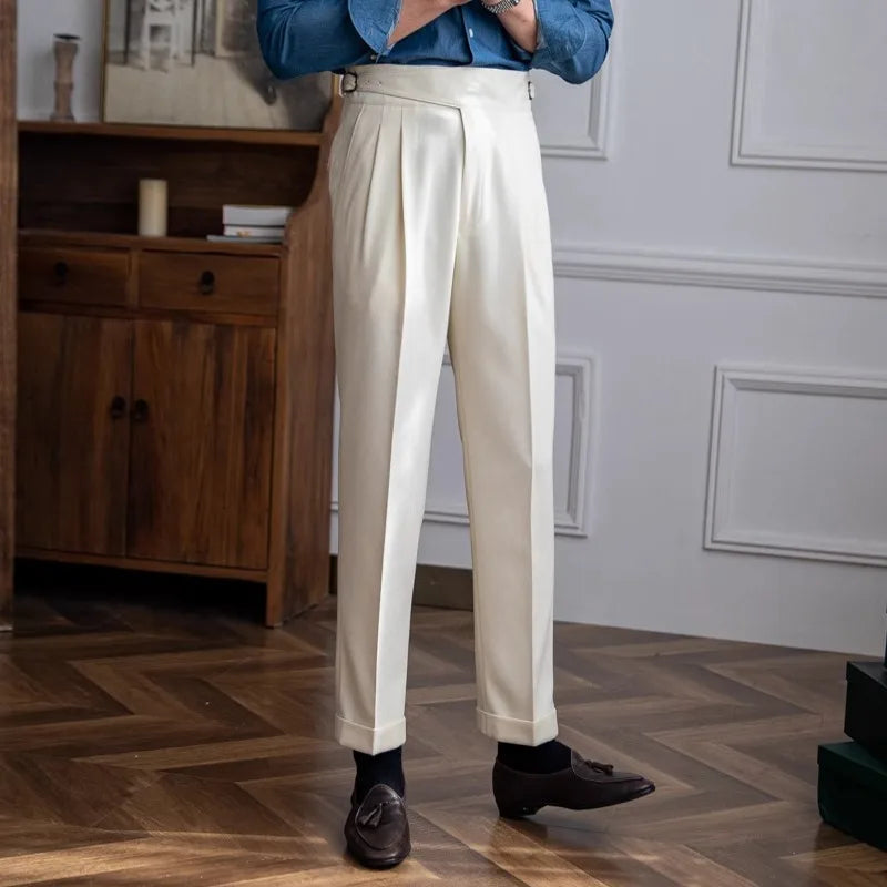 Pantaloni Uomo Eleganti Taglio Classico