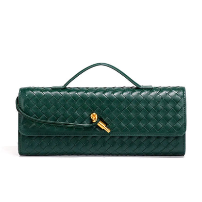 Clutch Donna in Pelle Vegana Intrecciata Stile Classico