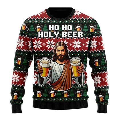 Maglione Uomo con Motivo Design Taglio Moderno