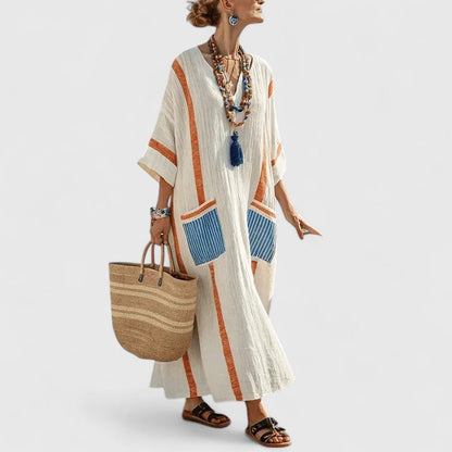 Abito Maxi Donna Boho Tasche
