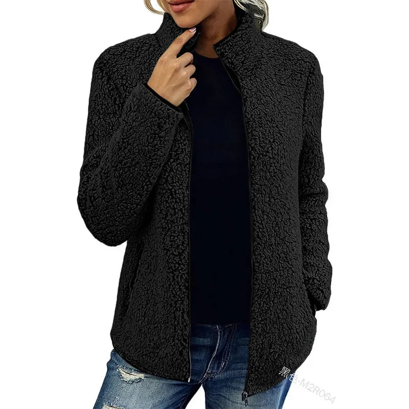 Giacca Donna in Pile Morbido Calda Outdoor