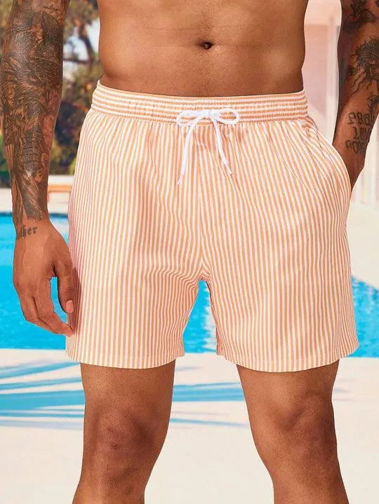 Costume da Bagno Uomo a Righe Taglio Classico Estivo - Brentozzi