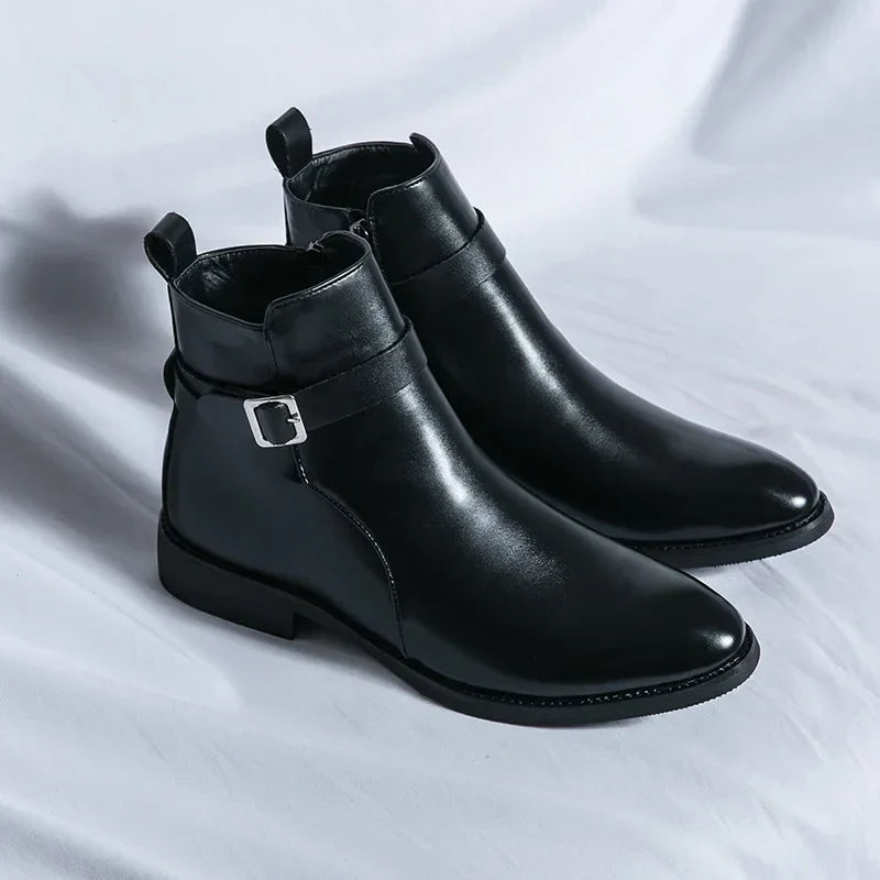 Stivali Chelsea Uomo Design Classico Caviglia