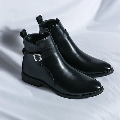 Stivali Chelsea Uomo Design Classico Caviglia