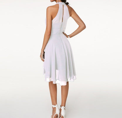 Abito Midi Donna Elegante Vestibilità Regolare