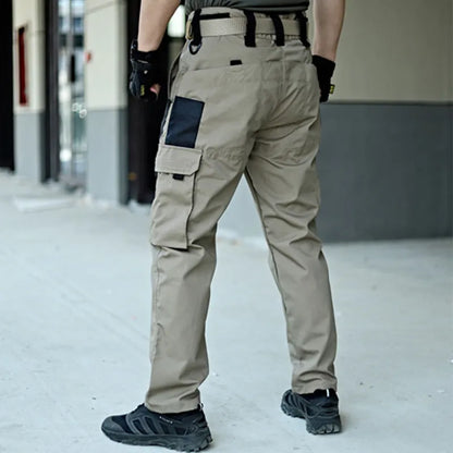 Pantaloni Tattici Uomo Tessuto Resistente Vestibilità Regolare