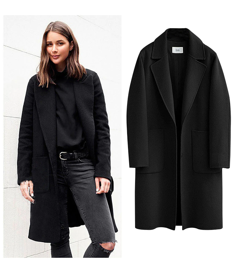 Trench Coat Donna Oversize Elegante Autunno Inverno - Brentozzi