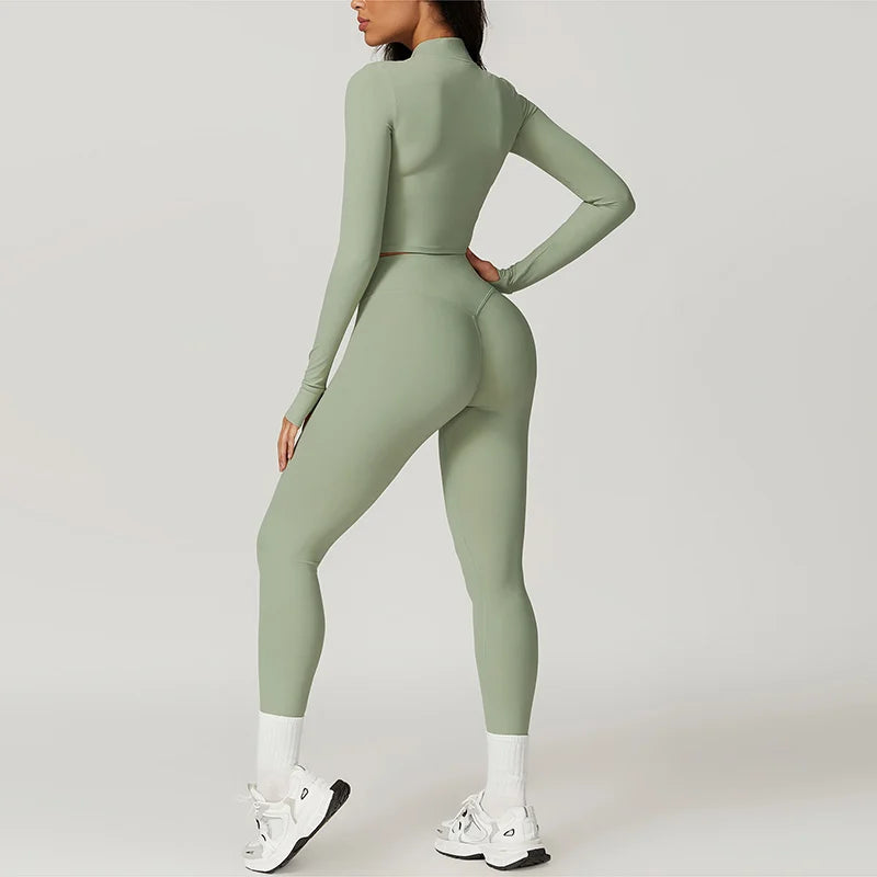 Completo Sportivo Donna Tre Pezzi con Gilet e Pantaloni