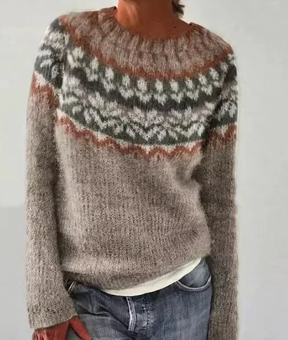 Maglione Donna in Maglia Grossa Girocollo Corto