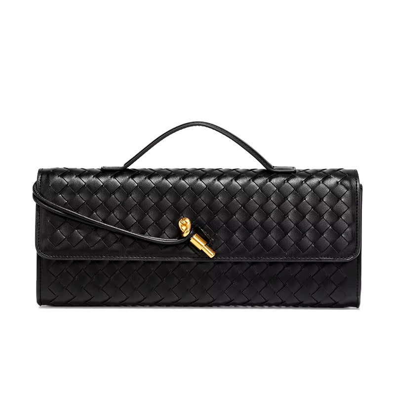 Clutch Donna in Pelle Vegana Intrecciata Stile Classico - Brentozzi