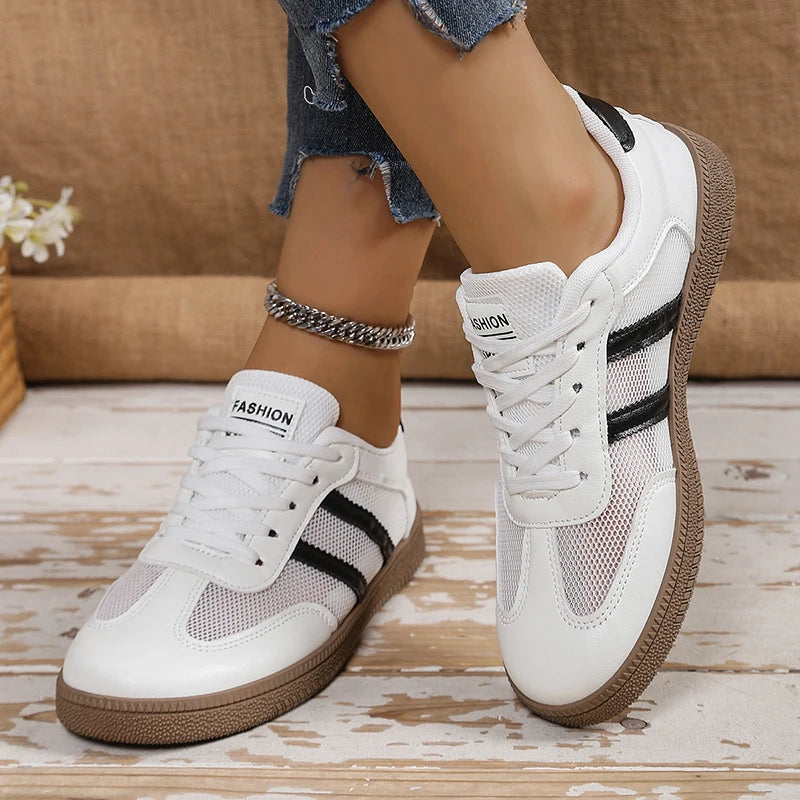 Scarpe da ginnastica comode da donna con design in rete leggera 2