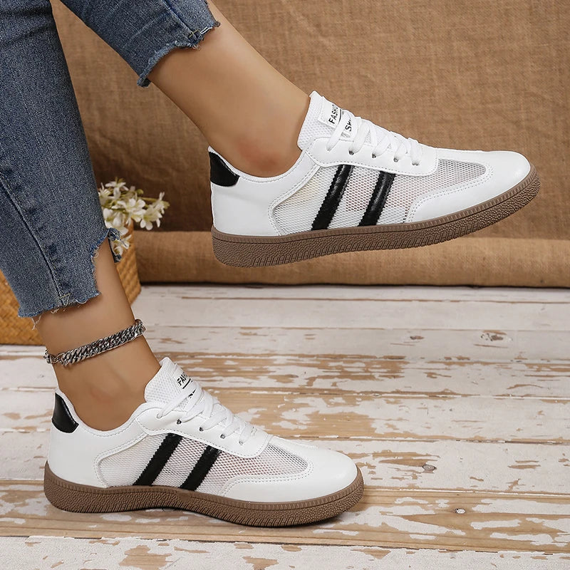 Scarpe da ginnastica comode da donna con design in rete leggera 5
