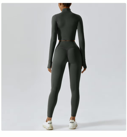 Completo Sportivo Donna Tre Pezzi con Gilet e Pantaloni