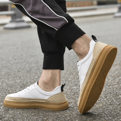 Scarpe Derby Uomo Stringate Suola in Gomma