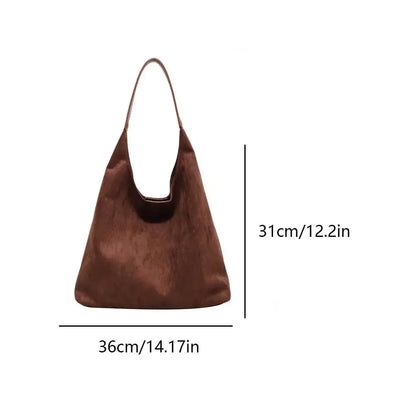 Borsa Tote Donna in Camoscio Stile Classico