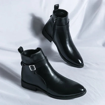 Stivali Chelsea Uomo Design Classico Caviglia