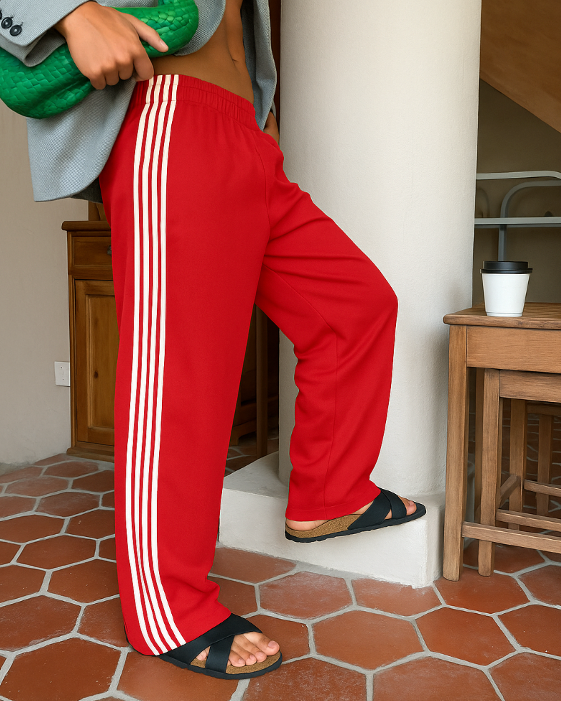 Pantaloni Donna Vita Alta Linea Dritta
