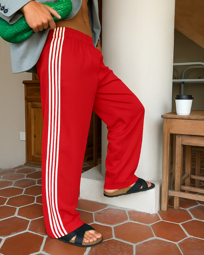 Pantaloni Donna Vita Alta Linea Dritta