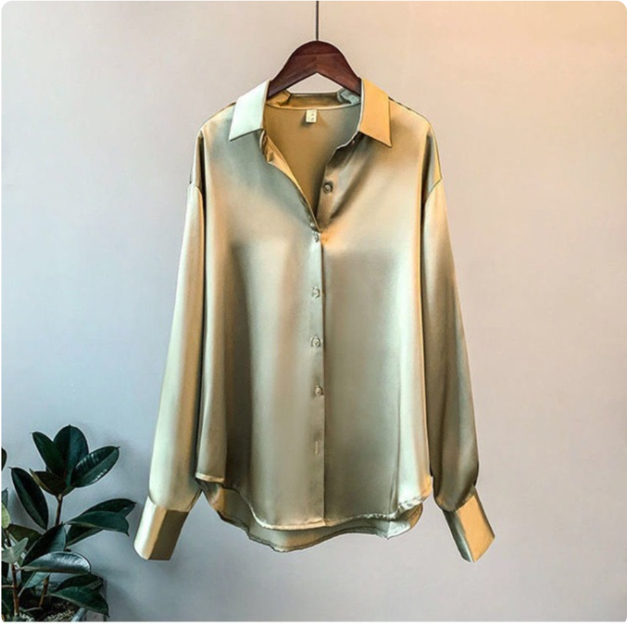 Blusa Donna Oversize Manica Lunga Casual