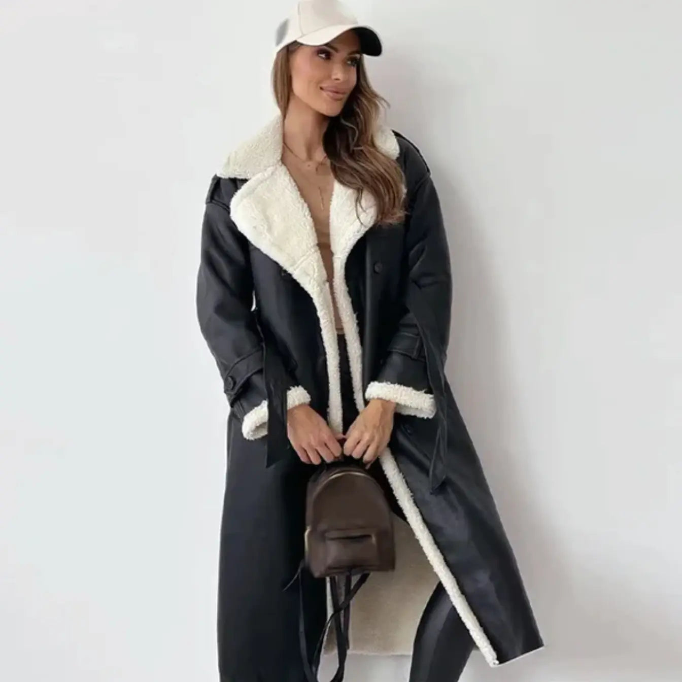Giacca Invernale Donna Imbottita in Pile Lunga - Brentozzi