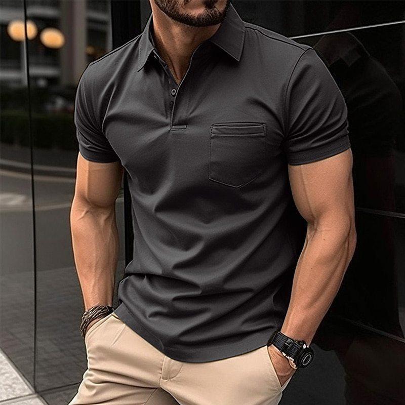 Polo Uomo Tasche Moderno Vestibilità - Brentozzi