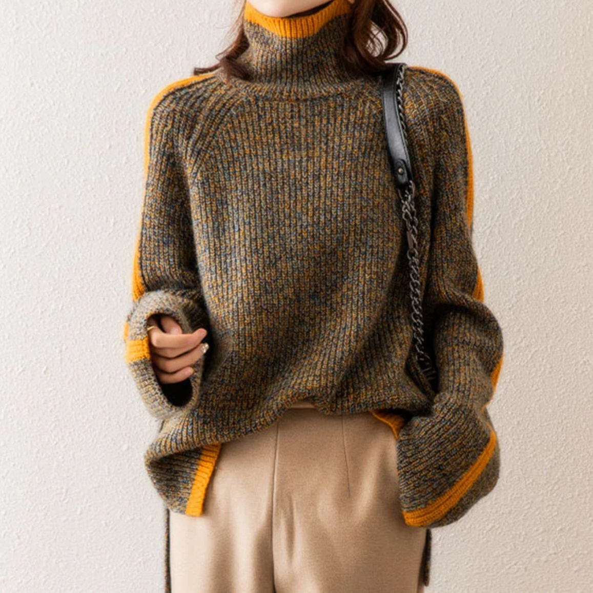 Maglione Donna Dolcevita Morbido