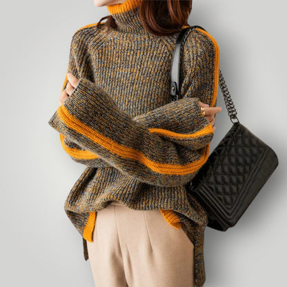 Maglione Donna Motivo Norvegese Vestibilità Dritta