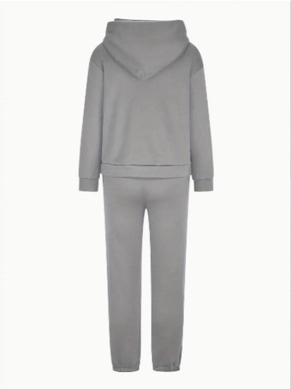 Tuta Donna con Felpa con Cappuccio Manica Lunga Comoda Casual