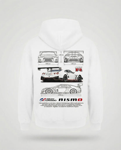 Felpa Uomo Oversize con Cappuccio Stile Racing