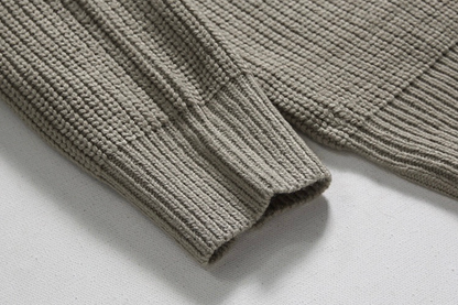 Maglione Uomo con Mezza Zip Design Classico Vestibilità Comoda