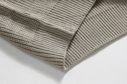 Maglione Uomo con Mezza Zip Design Classico Vestibilità Comoda