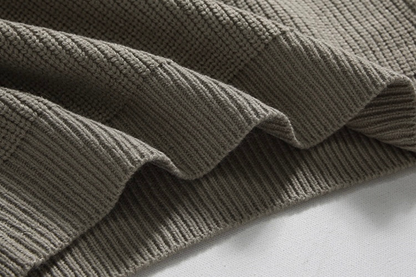 Maglione Uomo con Mezza Zip Design Classico Vestibilità Comoda