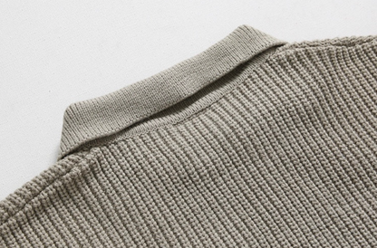 Maglione Uomo con Mezza Zip Design Classico Vestibilità Comoda