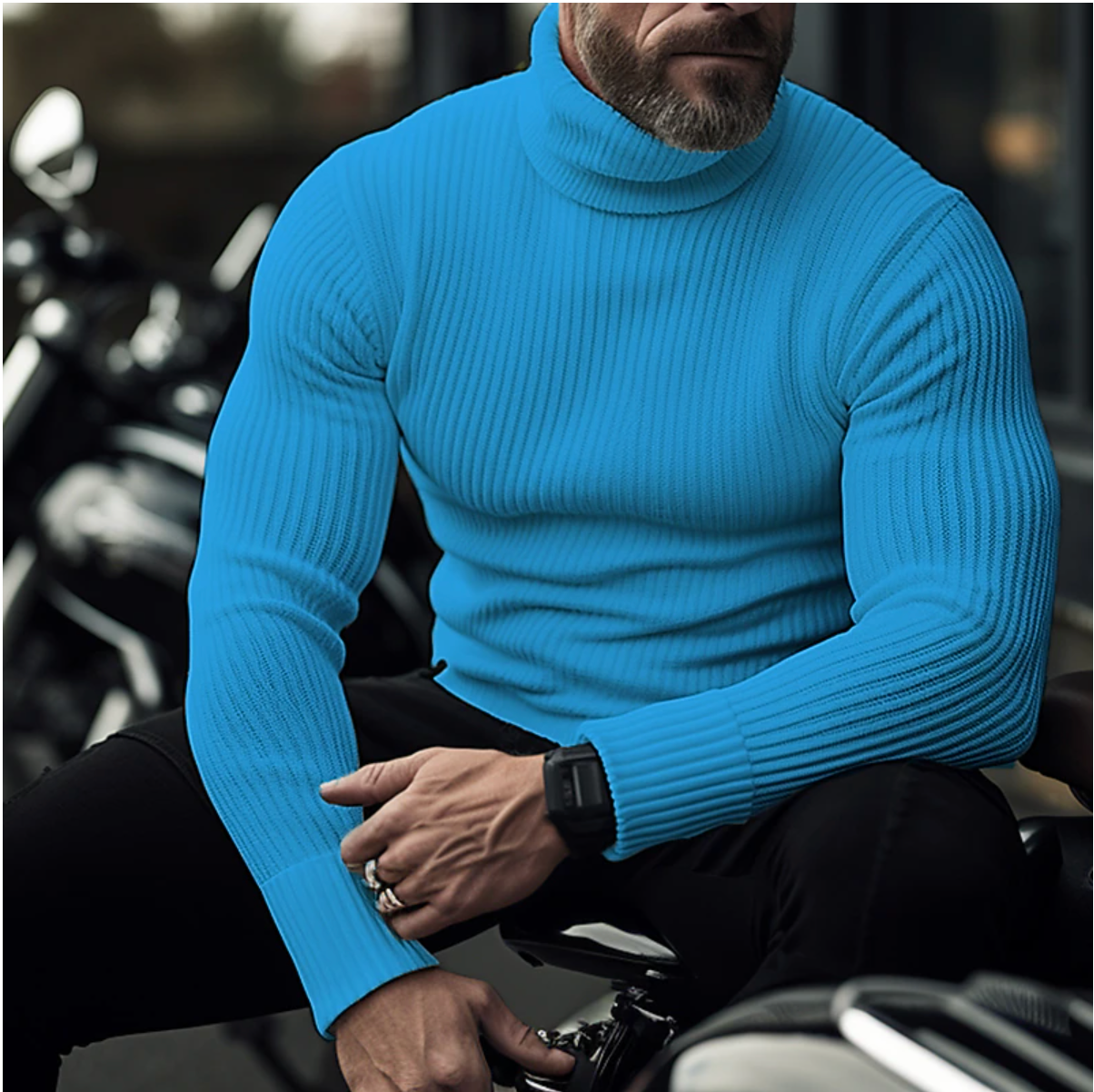 Maglione Uomo Maglia Lavorata Stile Classico Manica Lunga - Brentozzi